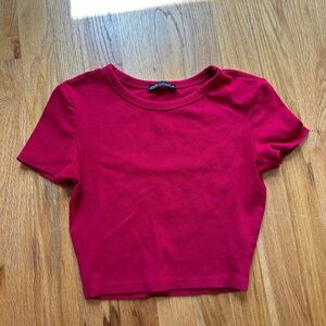 ZARA red t shirt